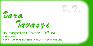 dora tavaszi business card